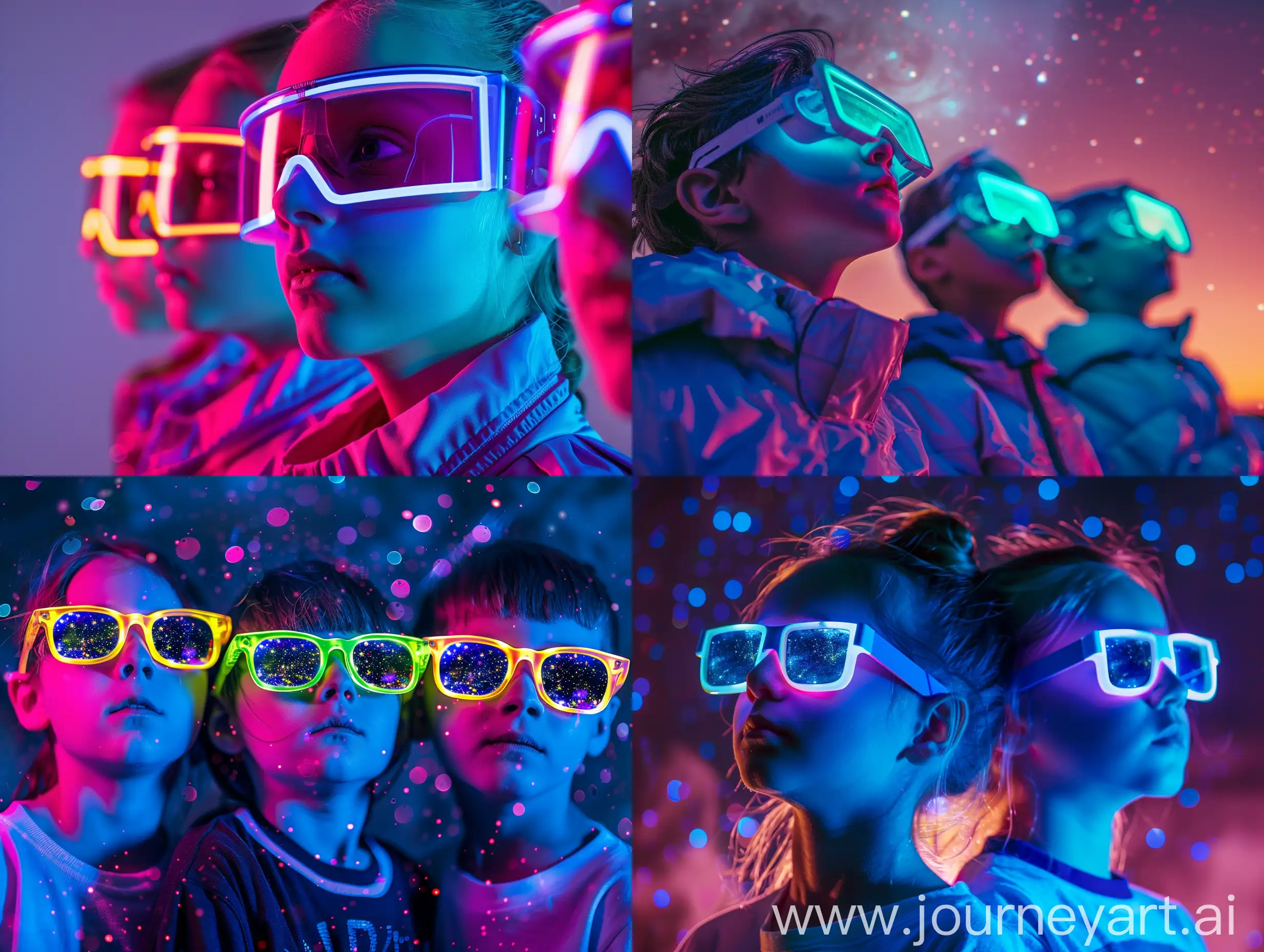 Neon-Glasses-Space-Heroes-Kids-Advertising-Photography