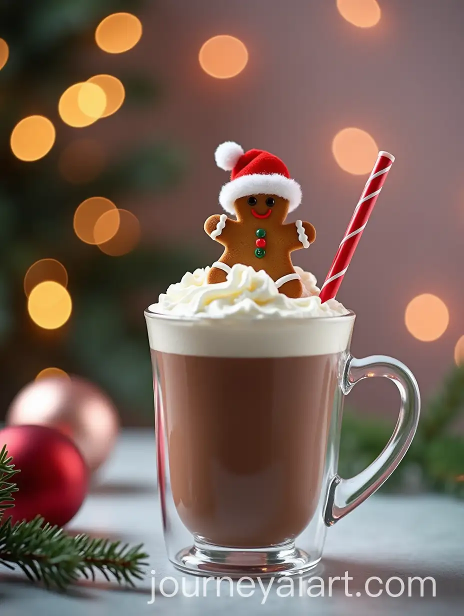 Hot-Chocolate-with-Whipped-Cream-Gingerbread-Man-and-Christmas-Decorations