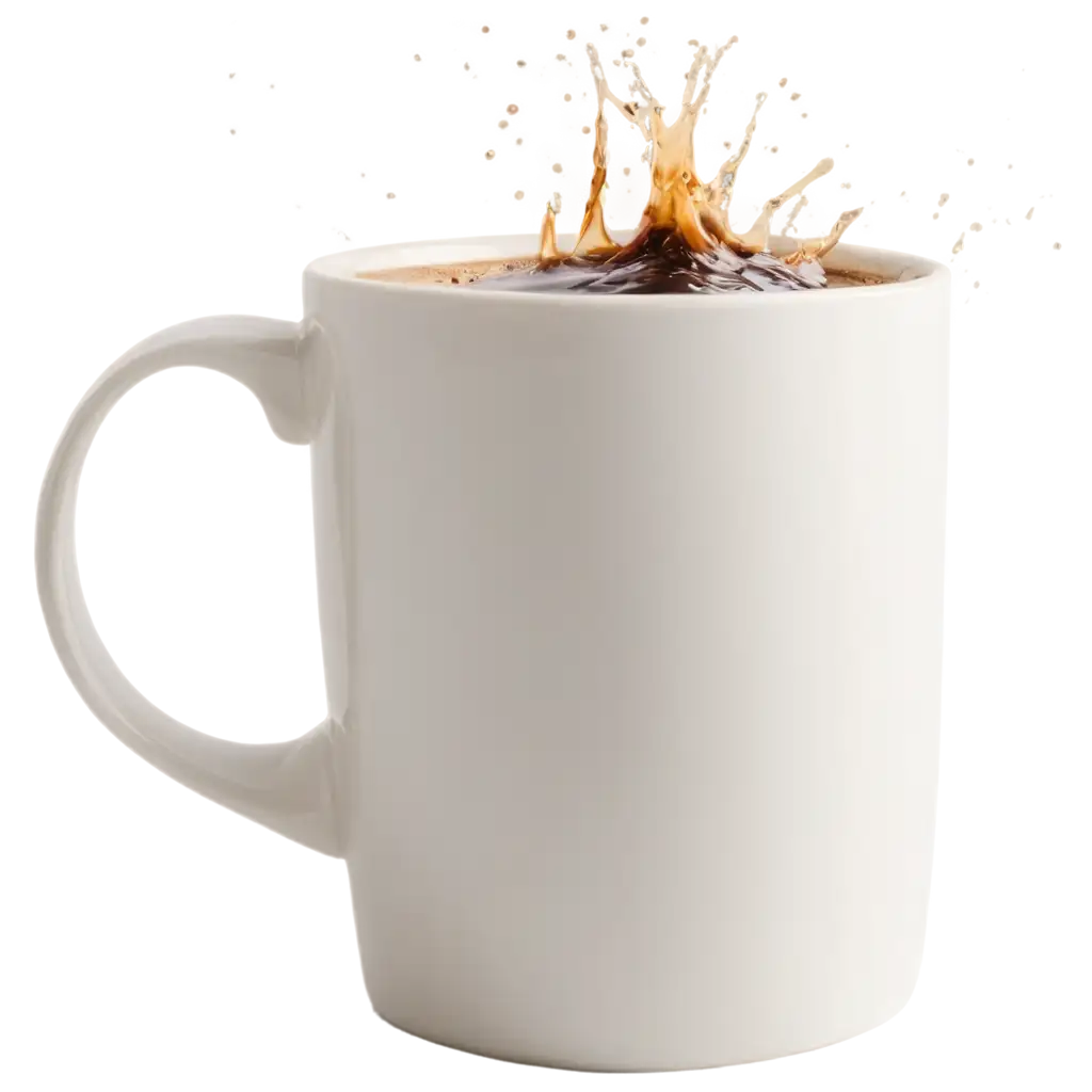 White-CoffeePNG-Image-Prompt-Analysis-Mug-with-Coffee-Splash-PNG-HighQuality-Image-for-Dynamic-Designs