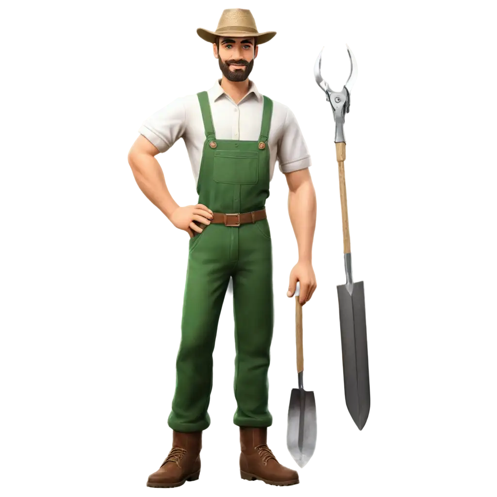 Modern-Farmer-Equipment-PNG-A-Clear-Representation-of-Farming-Tools-and-Machinery-in-One-Image
