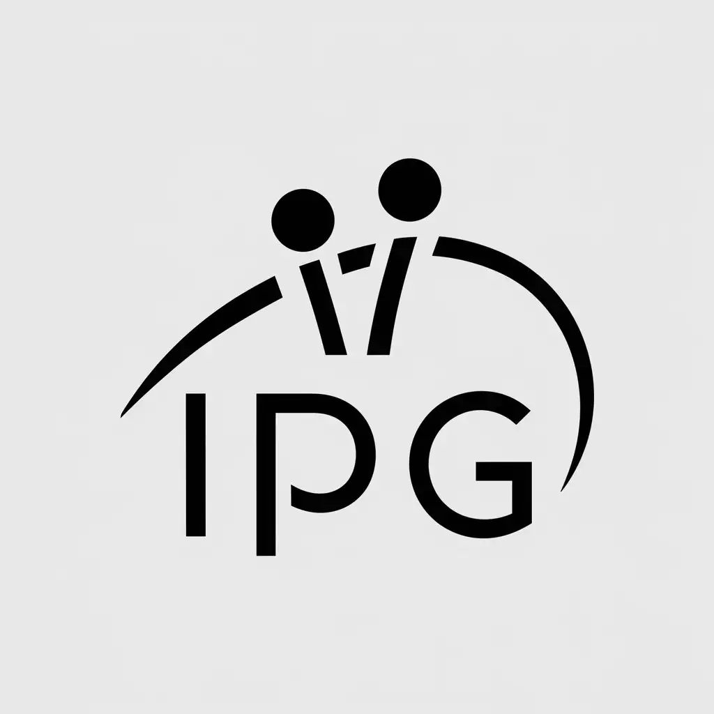 LOGO Design for IPG Minimalistic Group Logo for Entertainment Industry with Clear Background