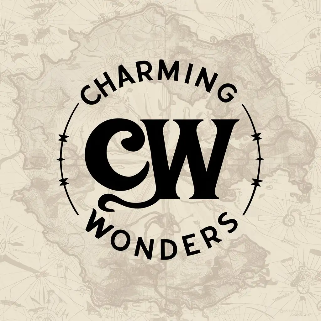 a logo design,with the text "Charming Wonders", main symbol:CW,Moderate,be used in Retail industry,clear background