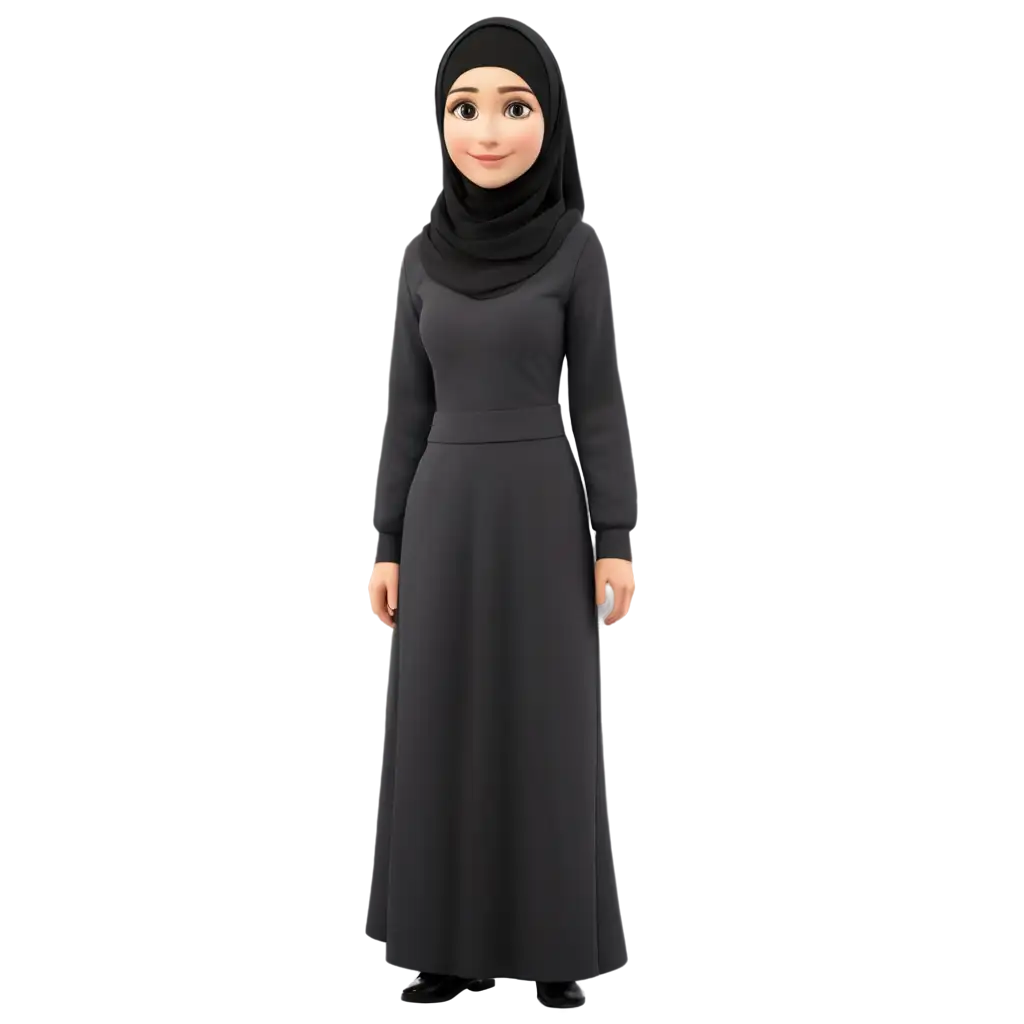 Muslim-3D-PNG-Image-with-Gamis-HighQuality-Transparent-Format-for-Versatile-Usage