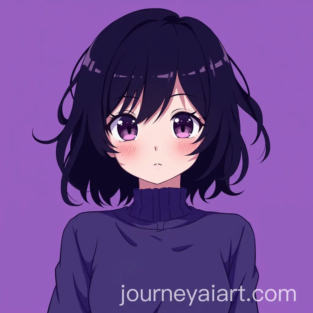 Anime-Girl-with-Dark-Hair-on-Purple-Background
