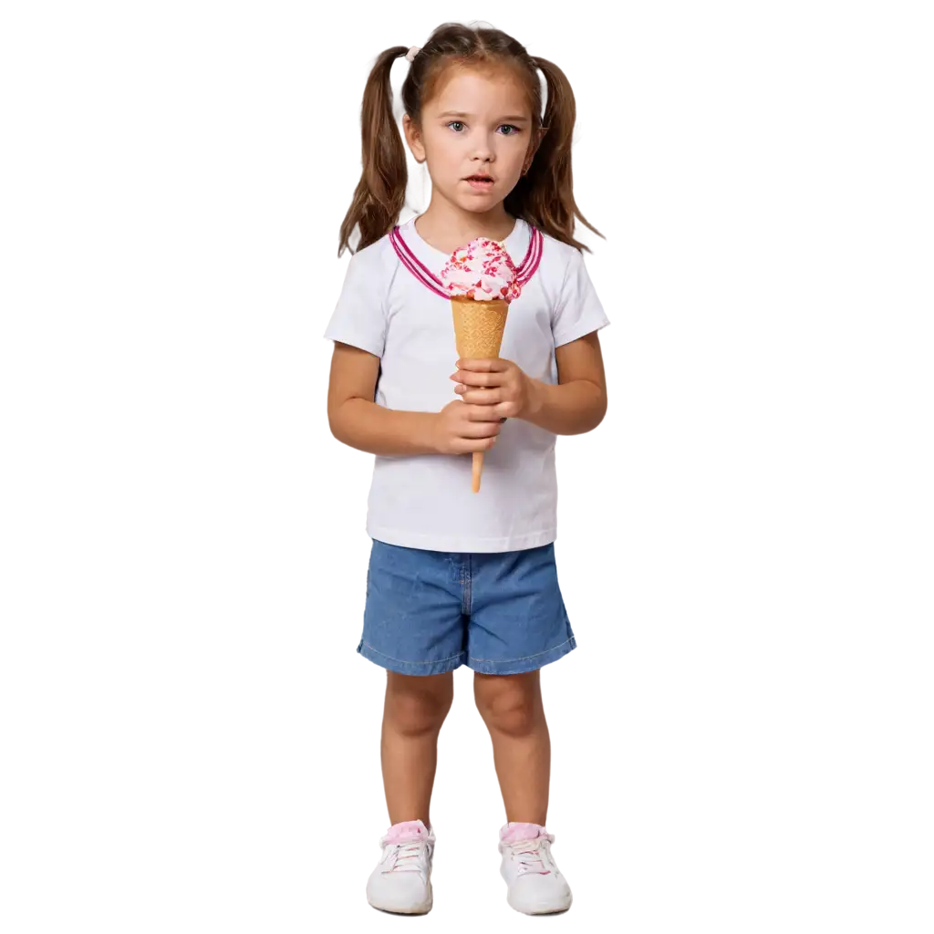 PNG-Image-of-a-Small-Girl-Crying-for-Ice-Cream-A-Heartwarming-Expression-of-Desire