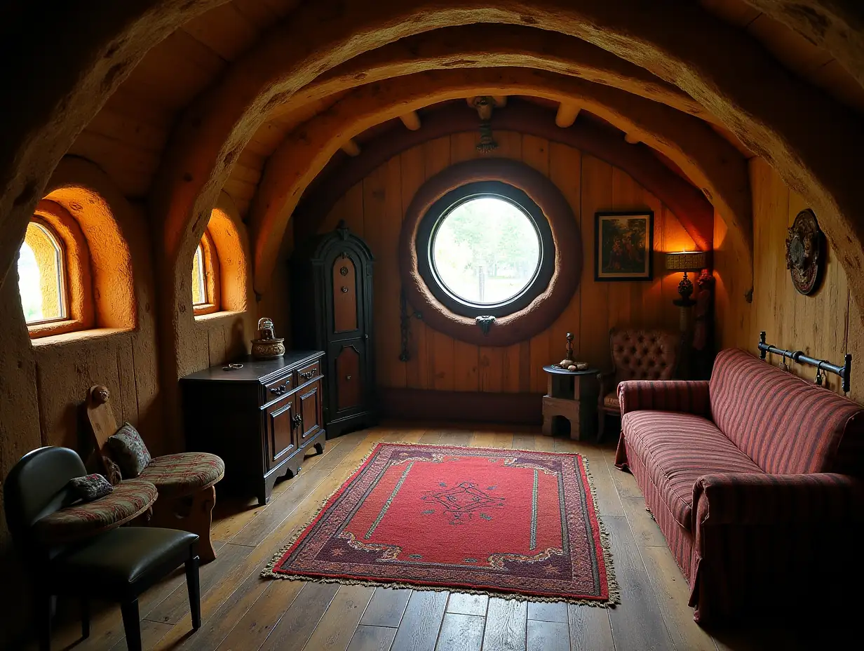 A room in the style of the Hobbit movie