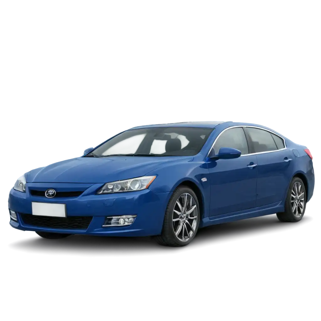 Foreign-Blue-Car-on-the-Street-PNG-Image-HighQuality-and-Versatile-for-Various-Uses
