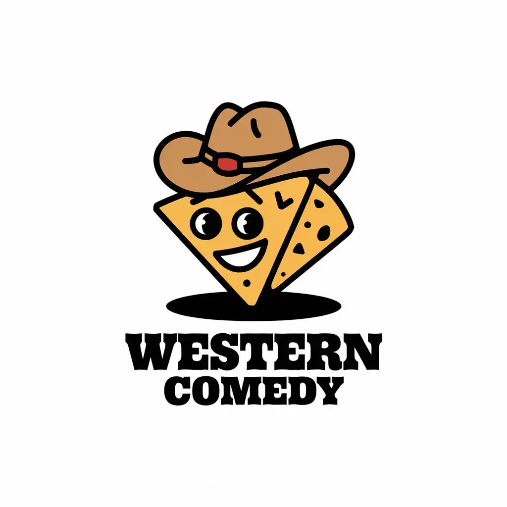 LOGO Design for Western Comedy Smiling Nacho in Cowboy Hat for Restaurant Industry