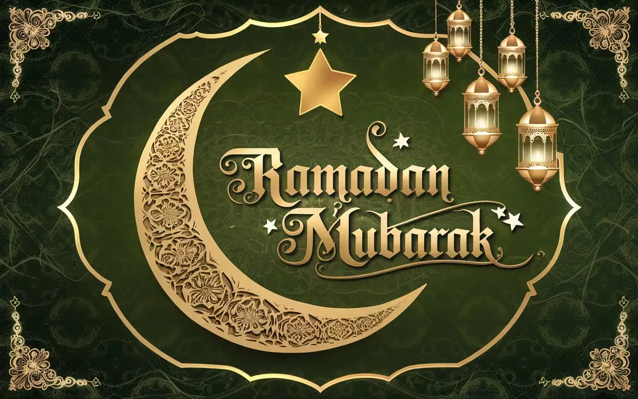 Luxurious-Green-and-Gold-Ramadan-Mubarak-Design-with-Crescent-Moon-Star-and-Lanterns