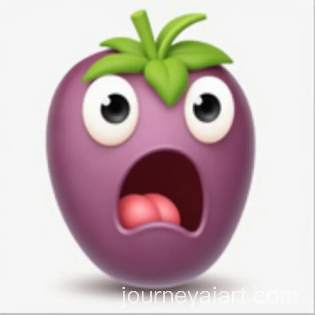 Surprised-Emoji-with-Eggplant-Emoji-on-iOS-Background