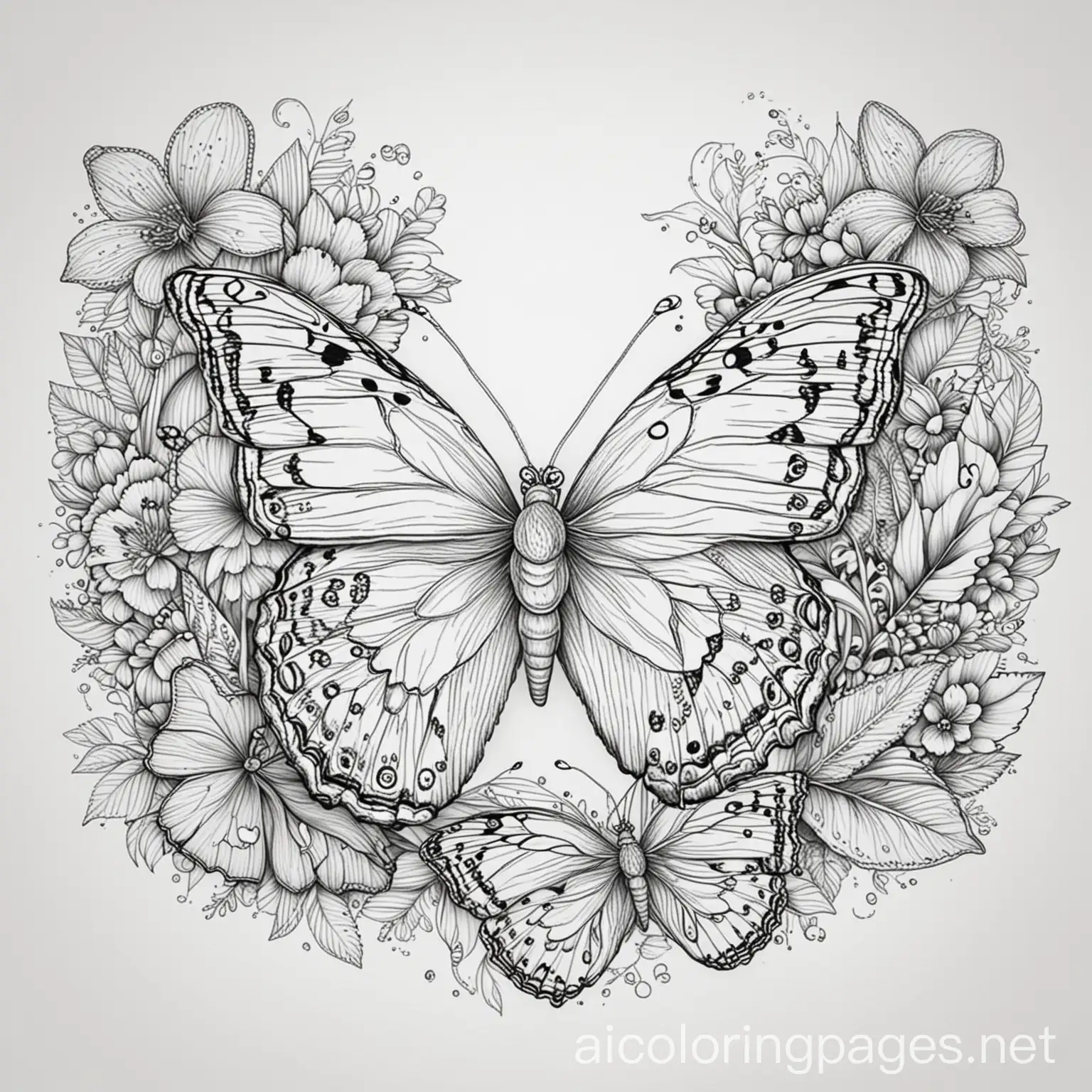 Simple-and-Elegant-Flower-Coloring-Page-for-Relaxing-Coloring-Fun