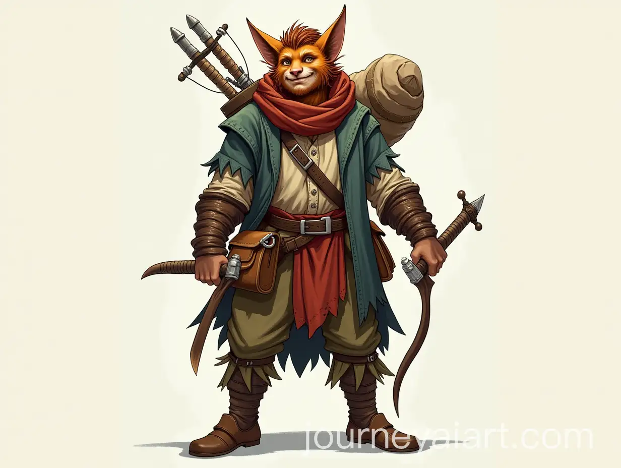 Full-Body-View-of-a-Confident-Firbolg-Wayfarer-Bard-with-Lute-and-Dagger