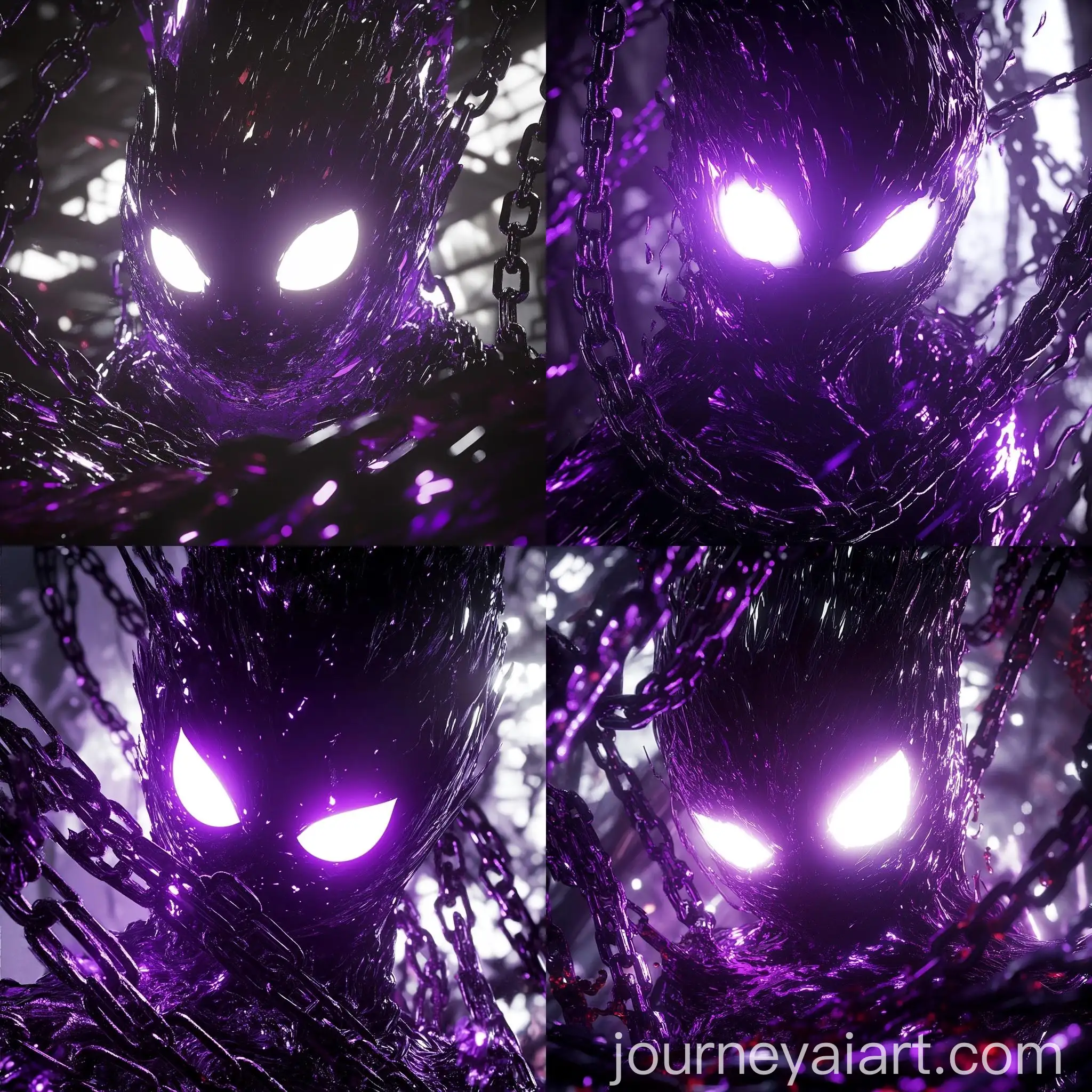 Dark-Purple-Glass-Sculpture-with-Glowing-Eyes-Cinematic-Art-Transformation
