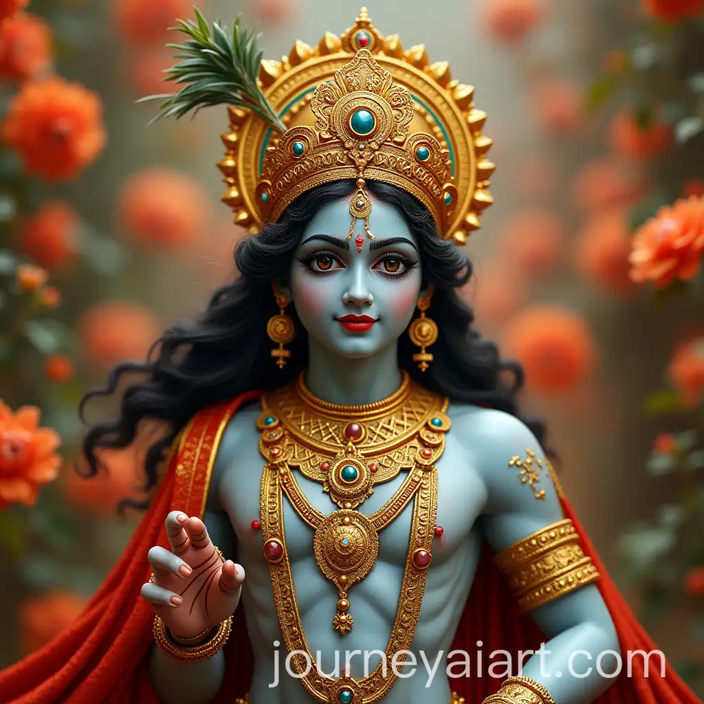 Lord-Shri-Krishna-in-Traditional-Divine-Pose
