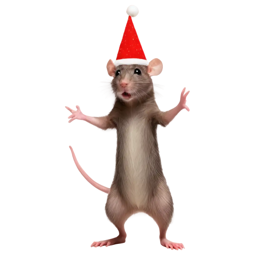 Rat-Dancing-in-Christmas-Theme-PNG-Image-for-Festive-Creations