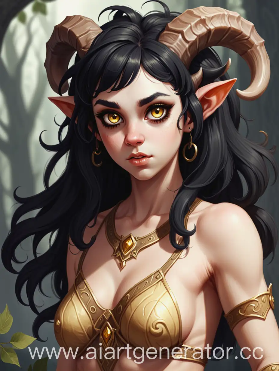 Satyr-Race-Girl-with-Fair-Skin-Golden-Eyes-and-Black-Hair