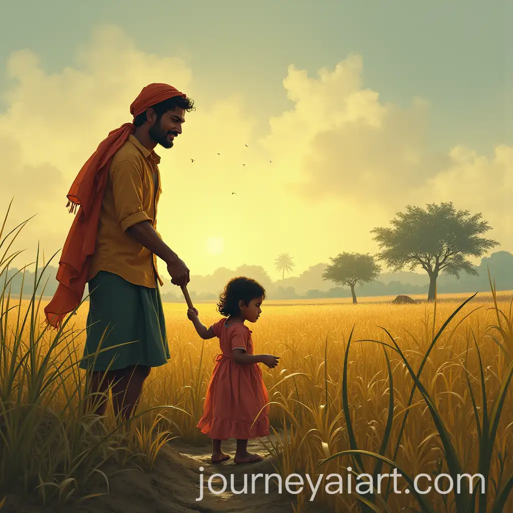 Farmer-PrayingAI-Art-Prompt-Expansion-for-Rain-with-His-Daughter-in-a-DroughtStricken-Field