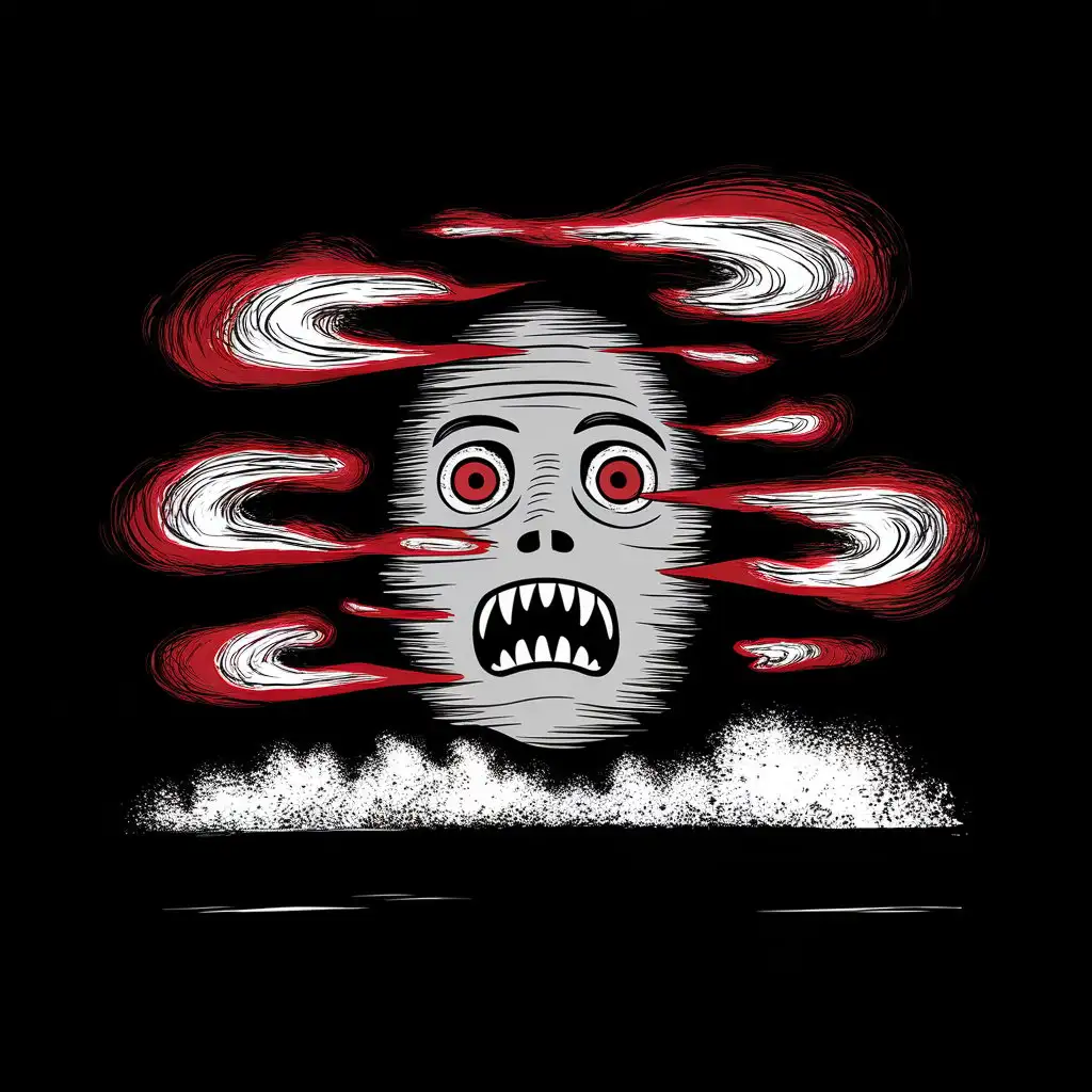 Scared-Face-in-Fog-Icon-Horror-with-Simple-Primitive-Lines