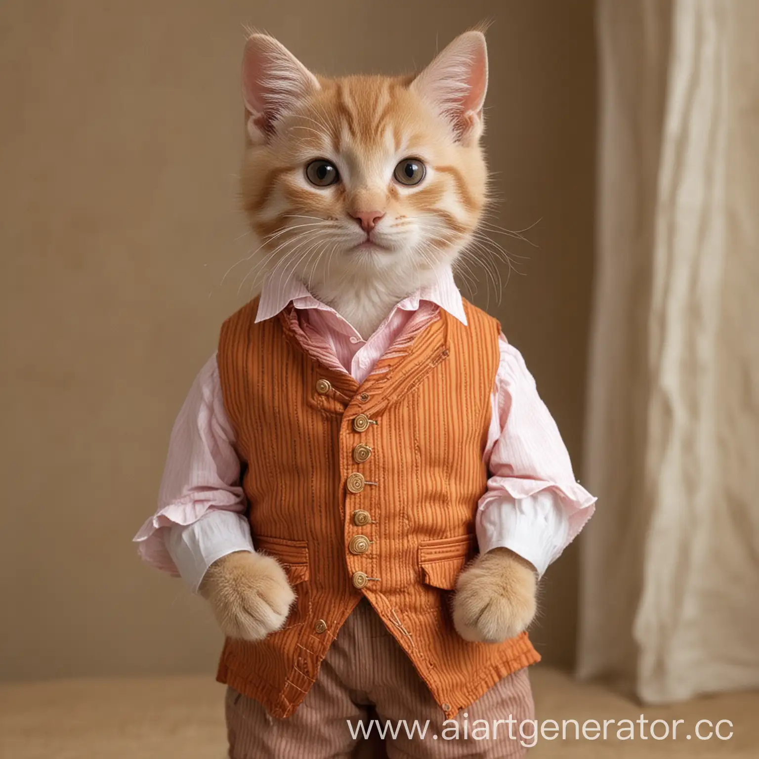 Pink-Kitten-in-18th-Century-Style-Clothing