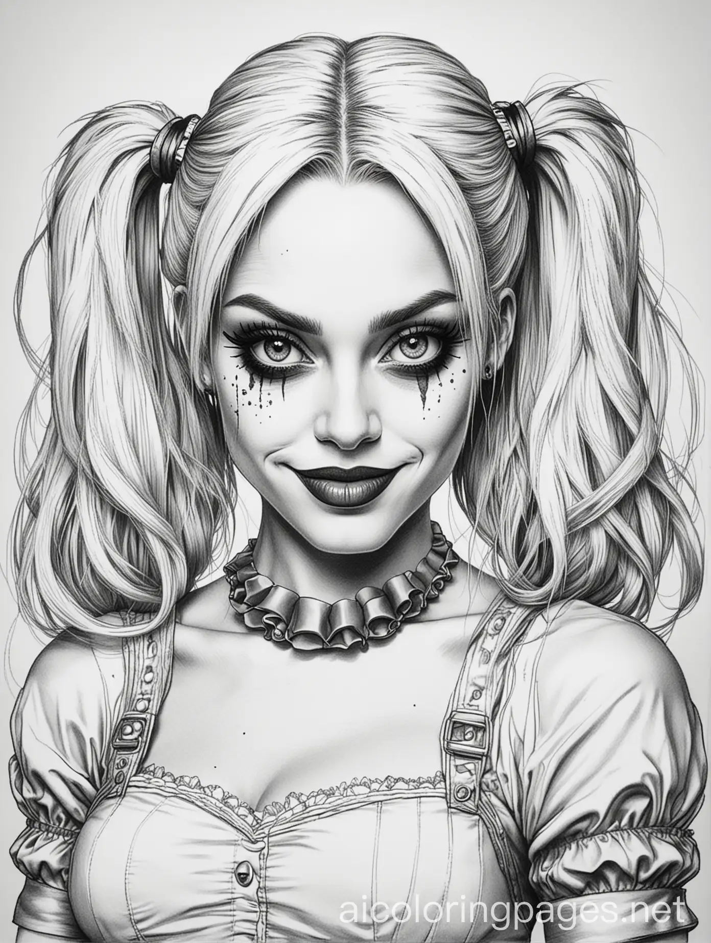 Harley-Quinn-and-The-Joker-in-a-Whimsical-Wonderland-Coloring-Page-for-Kids