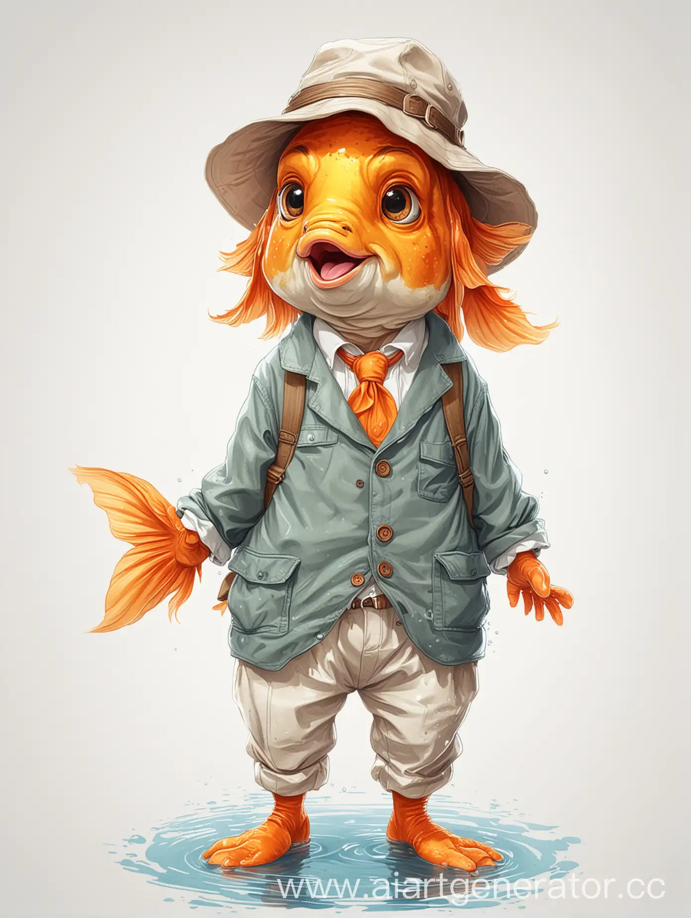 Cartoon-Goldfish-Owner-of-the-Lake-in-Clothes