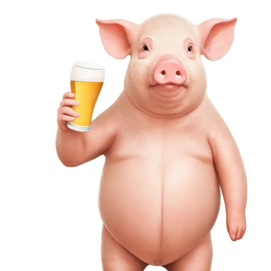 Happy-Pig-Drinking-Beer-PNG-Image-Cheerful-Concept-for-Online-Content