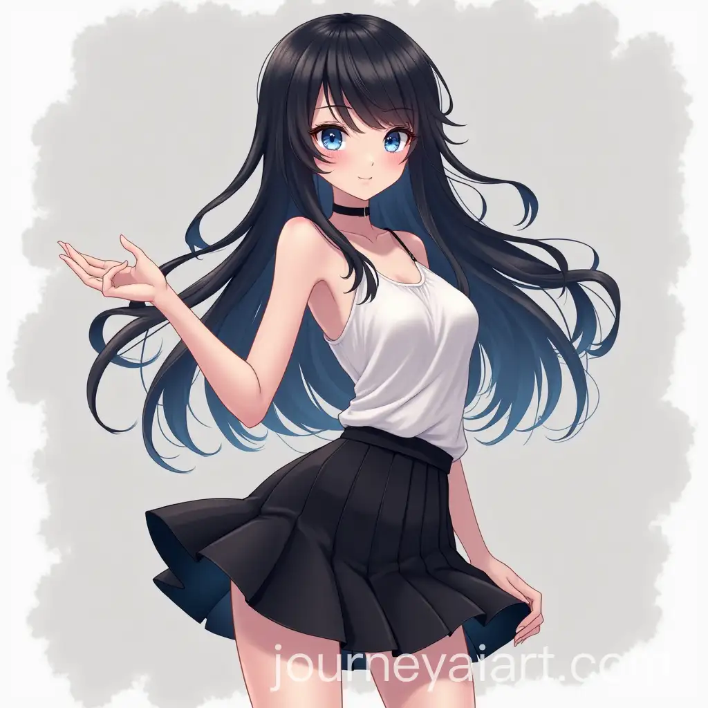 WhiteAI-Image-Prompt-Expansion-Girl-with-Blue-Eyes-in-Flirtatious-Pose-Wearing-Black-Skirt