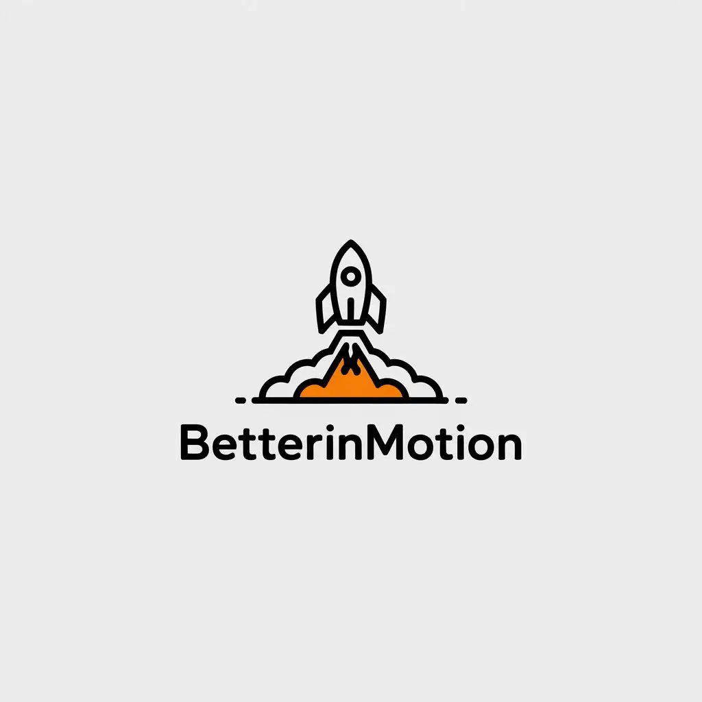 LOGO Design for BetterInMotion Minimalistic Vector Logo for Education Industry with Clear Background