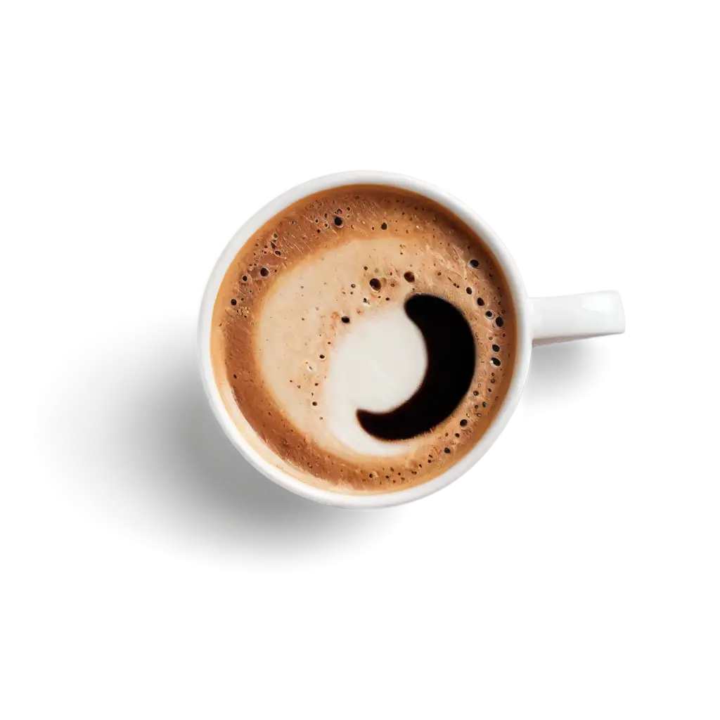 HighQuality-PNG-Image-of-a-Coffee-Cup-with-Milk-Viewed-from-Above-Enhance-Your-Visual-Content-with-Clarity-and-Detail