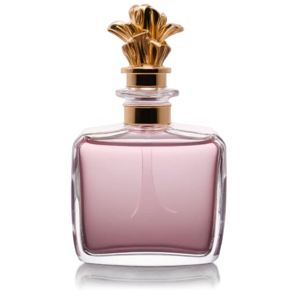 Pink-Perfume-Bottle-PNG-with-Floral-Lid-Elegant-and-HighQuality-Image-for-Creative-Projects