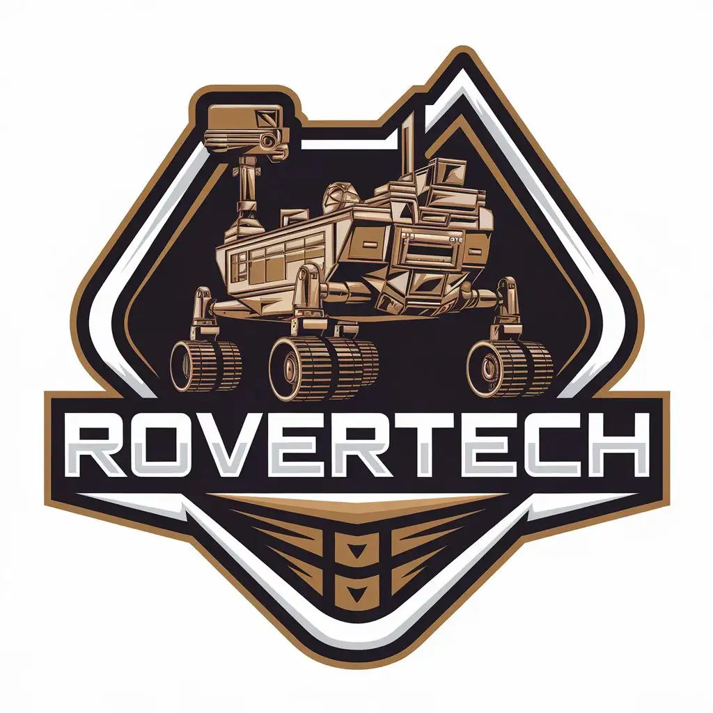 LOGO Design for RoverTech Mars Rover Symbol with Vector Style for Technology Industry