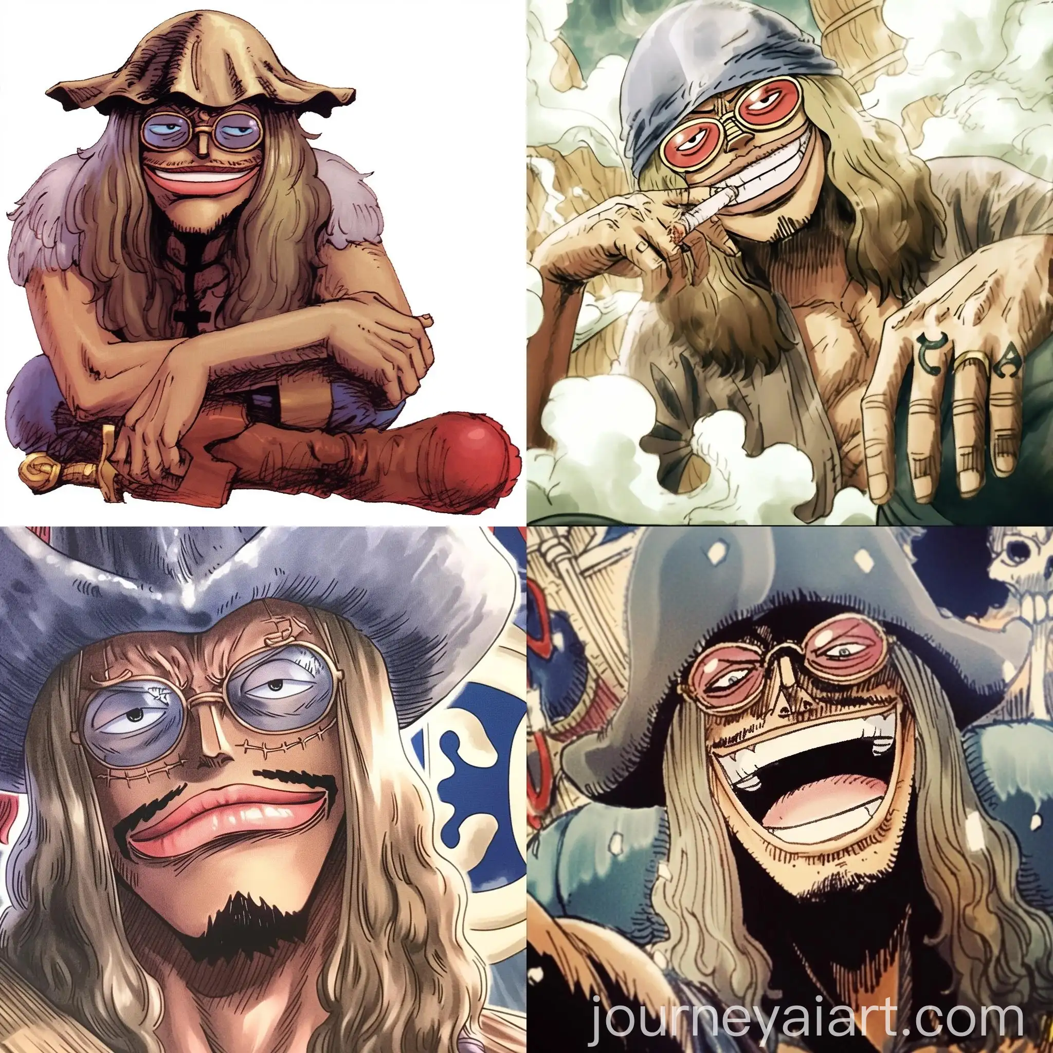 Watercolor-Manga-Pirate-Character-from-One-Piece-Series