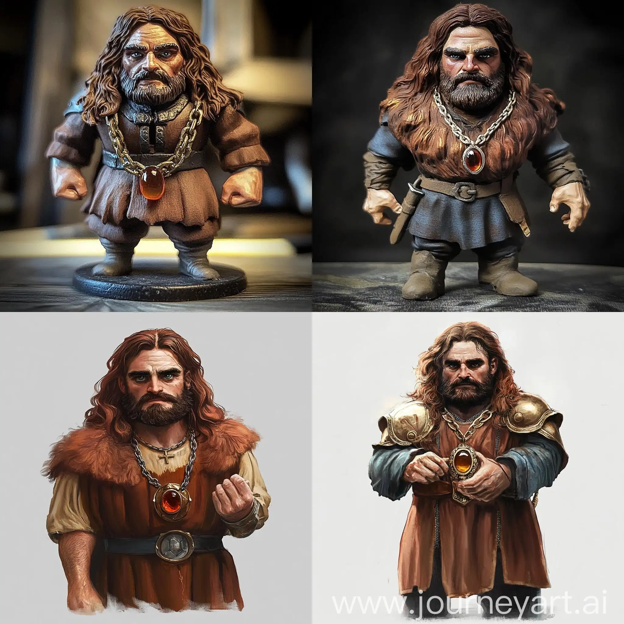 Dwarf-Cleric-in-Chain-Armour-with-Magic-Amulets