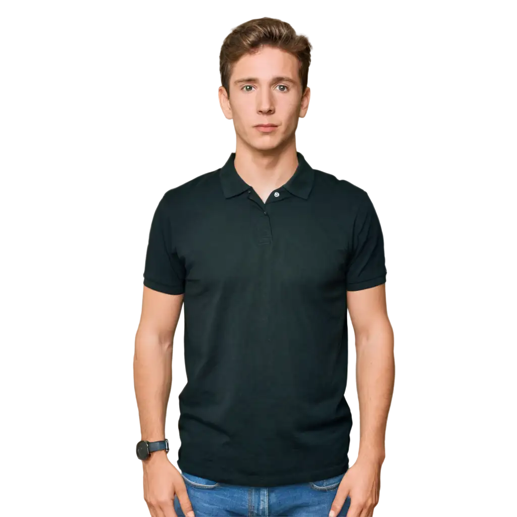 HighQuality-PNG-Image-of-Adult-Male-in-Black-Polo-Shirt