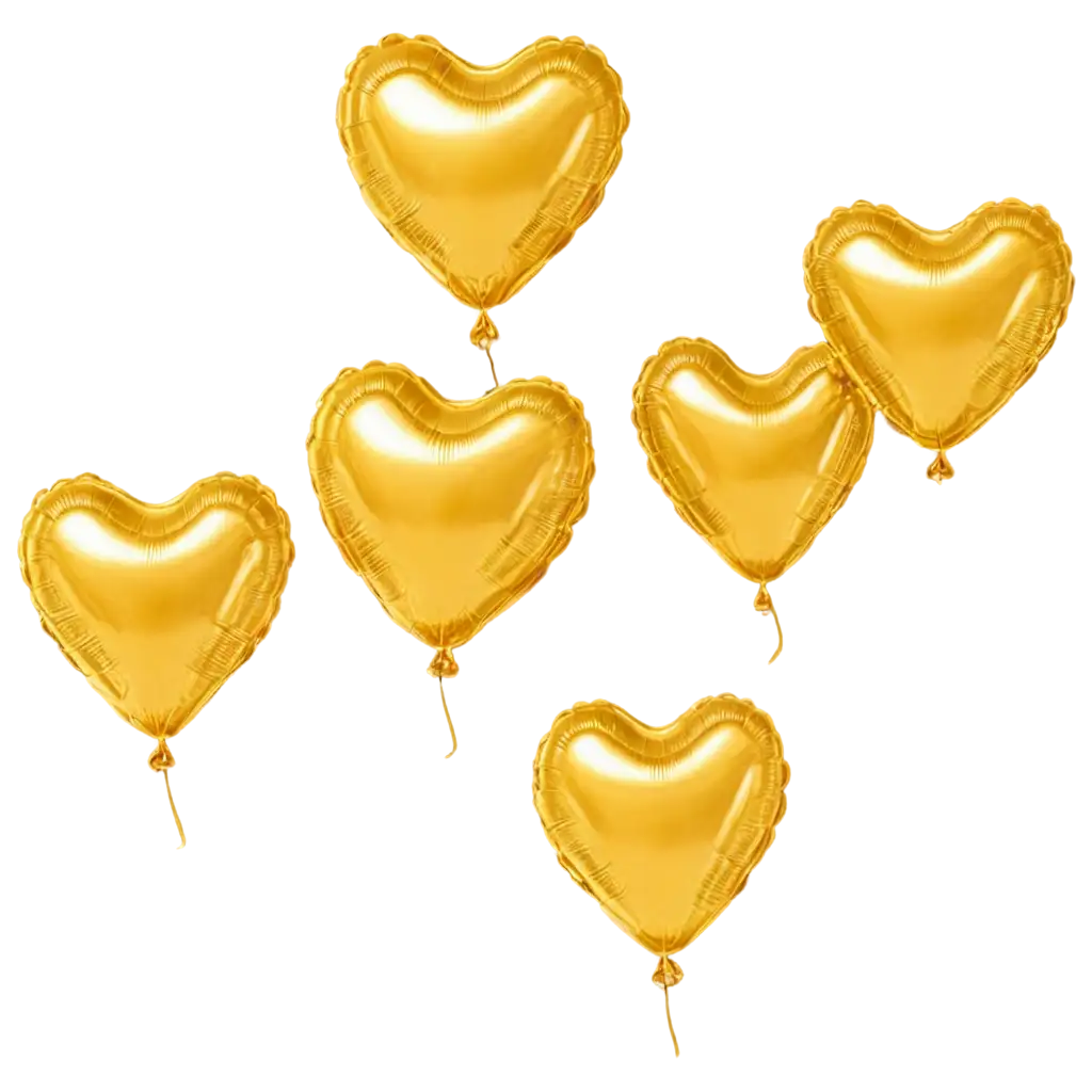 Golden-Heart-Foil-Balloon-PNG-Shiny-Reflective-Heart-on-Transparent-Background