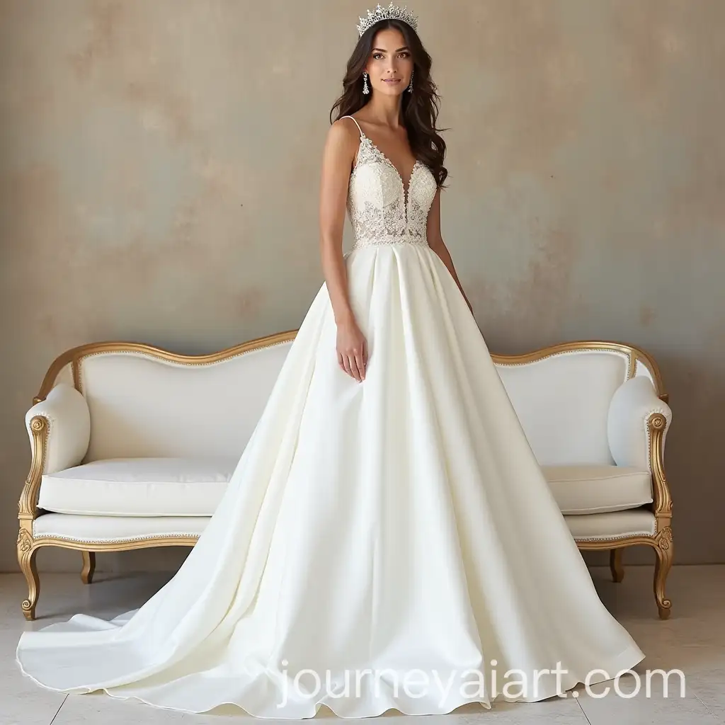 Elegant-Wedding-Dress-with-SilAI-Art-Prompt-Expansionky-Cut-Train-in-White-Couchevre-Fabric