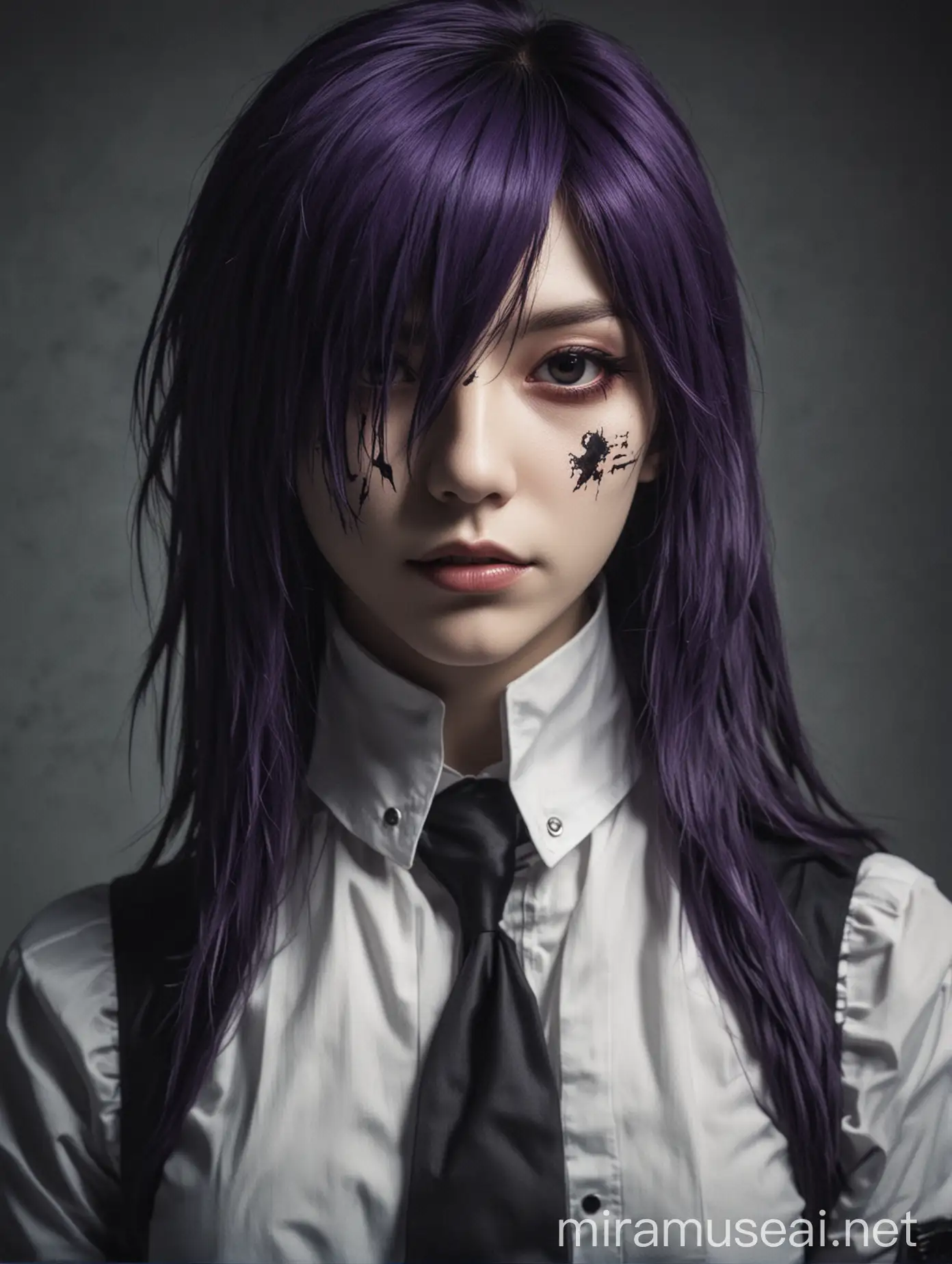 Dark Fantasy Tokyo Ghoul Rize Kamishiro in RealLife 1980s Setting