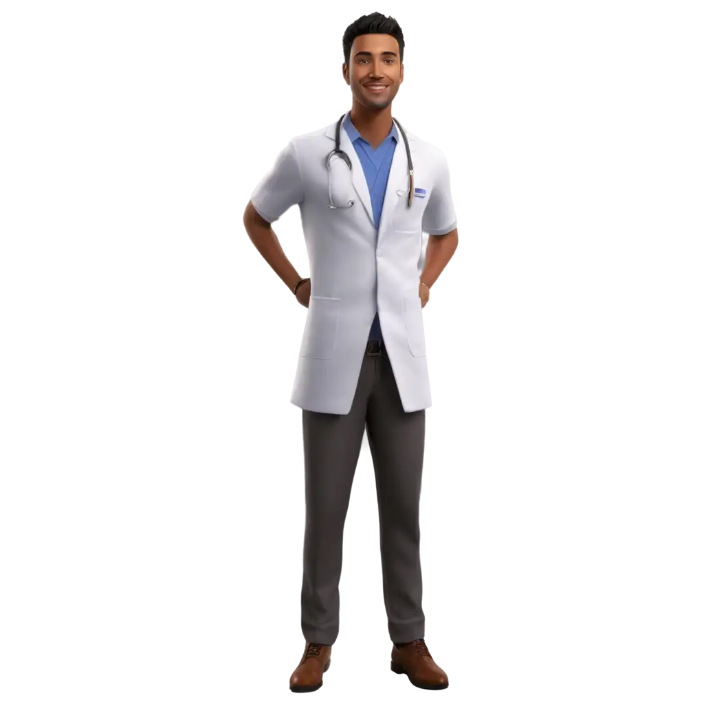 PNG-Avatar-of-Male-Doctor-Swarthy-Handsome-Young-40-Years-Old-Friendly-Happy-Full-Body