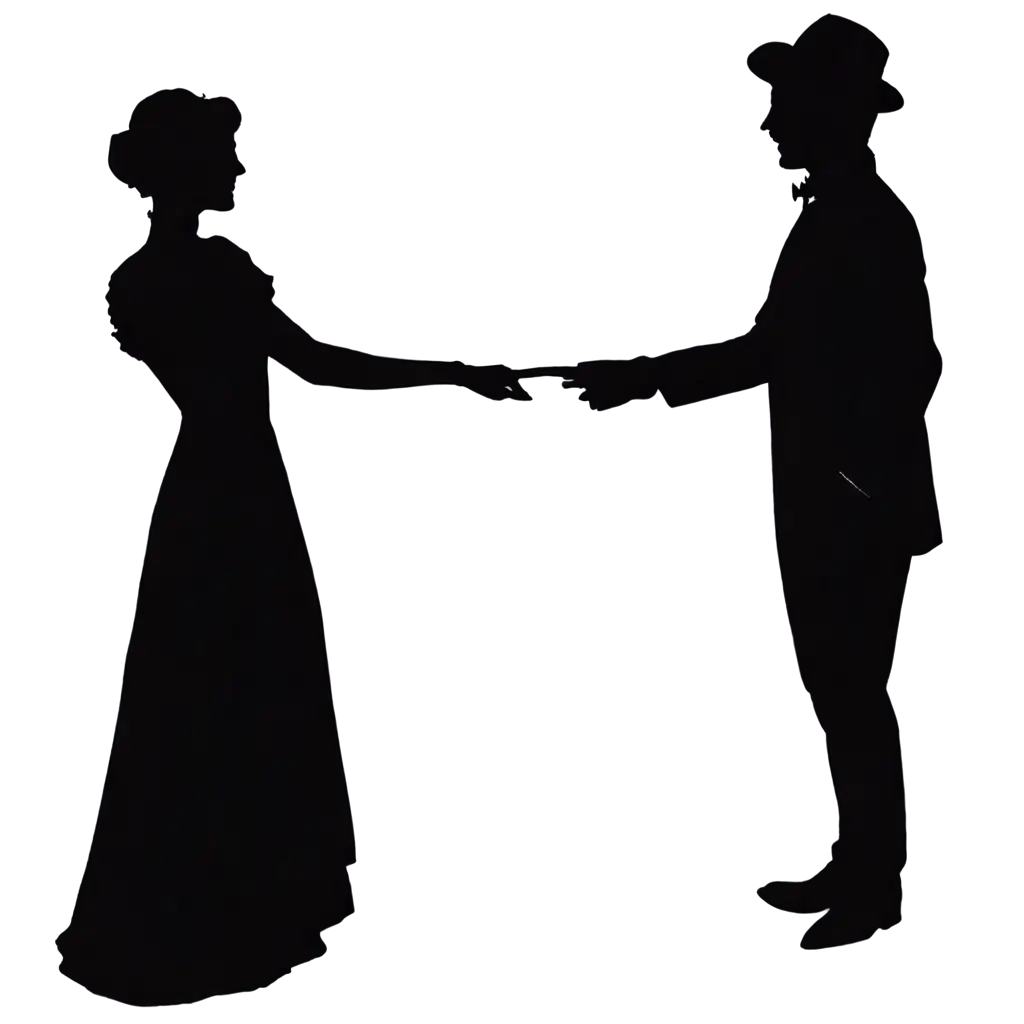 Silhouette-of-an-Era-Couple-in-Black-PNG-Perfect-for-Classic-Design-Projects