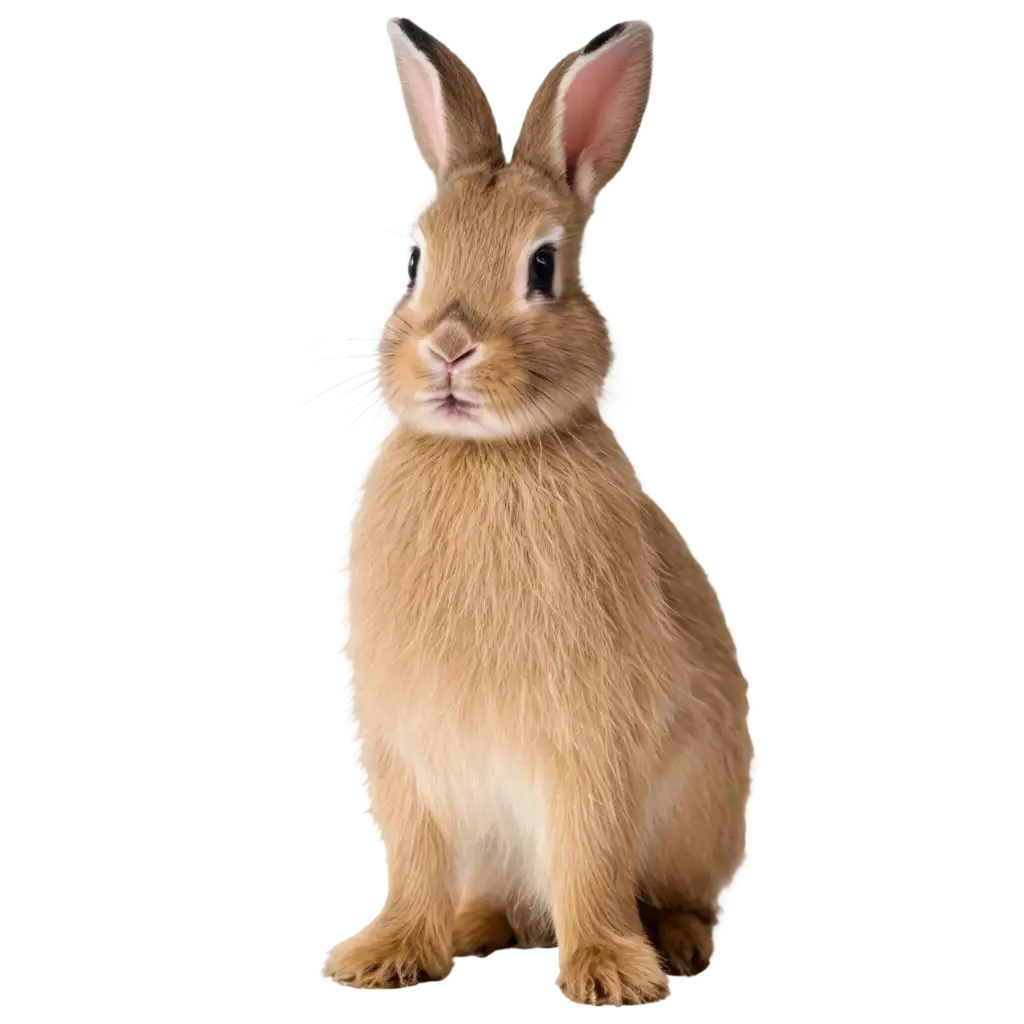 PNG-Image-of-a-Rabbit-Sitting-Captivating-Artwork-for-Diverse-Uses