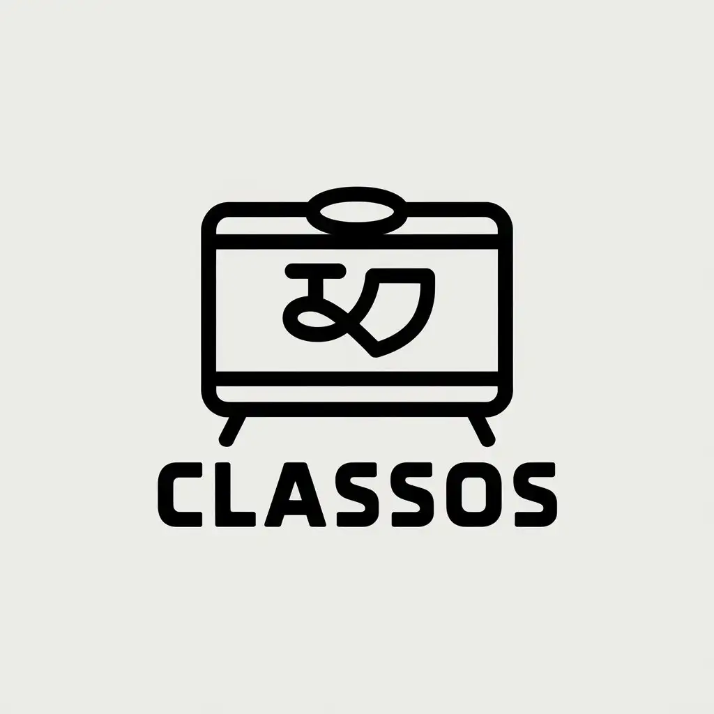 LOGO Design for ClassOS Siwo Whiteboard Icon with Minimalistic Style for Tech Industry