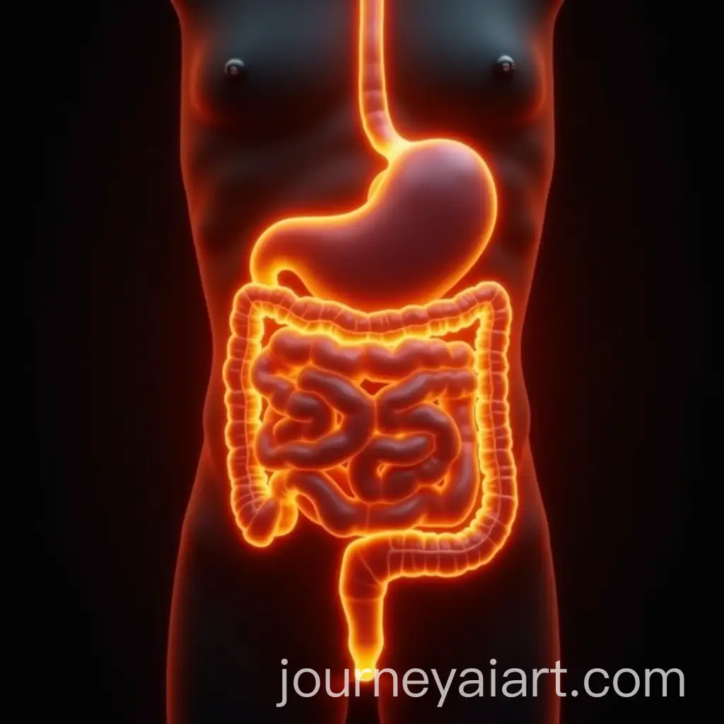 Super-Photo-Realistic-Inner-Human-Digestive-Organs-with-Radiant-Golden-Fluid-in-Dark-Space