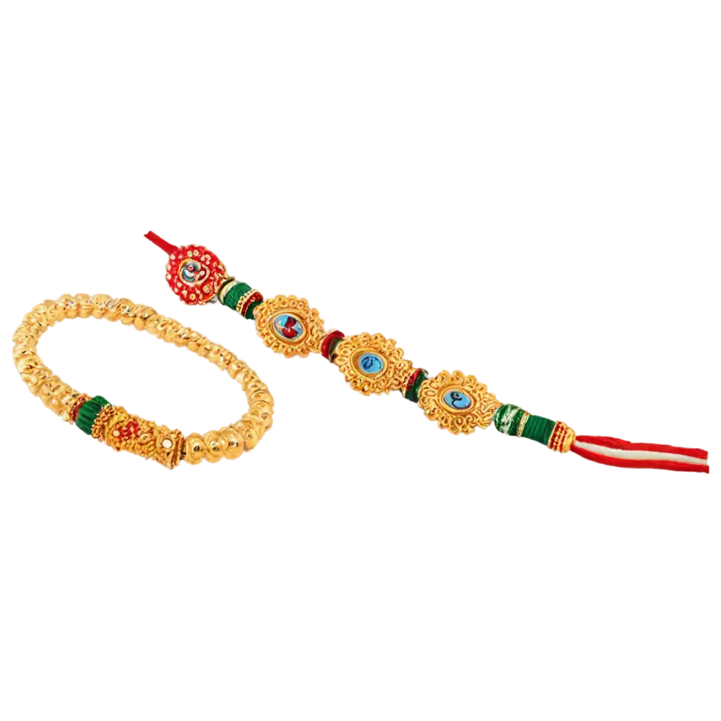 Exquisite-Rakhi-PNG-Image-Celebrate-Tradition-with-HighQuality-Visuals