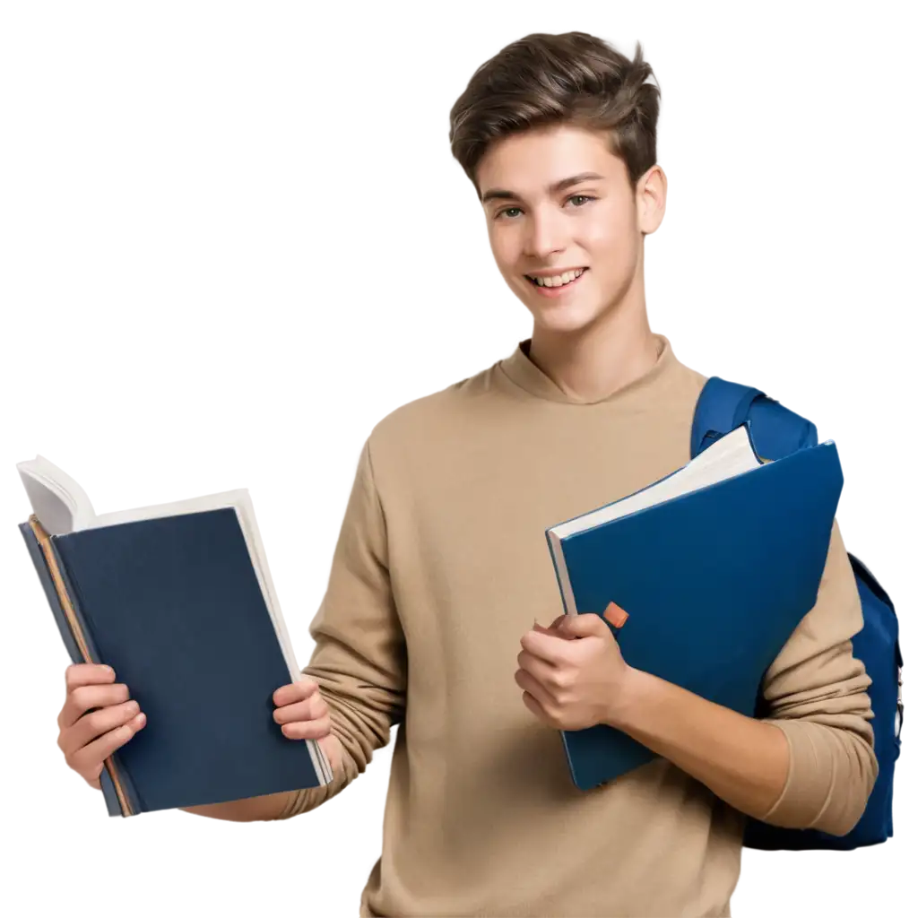 Male-Student-Learning-at-School-HighQuality-PNG-Image-for-Educational-Use