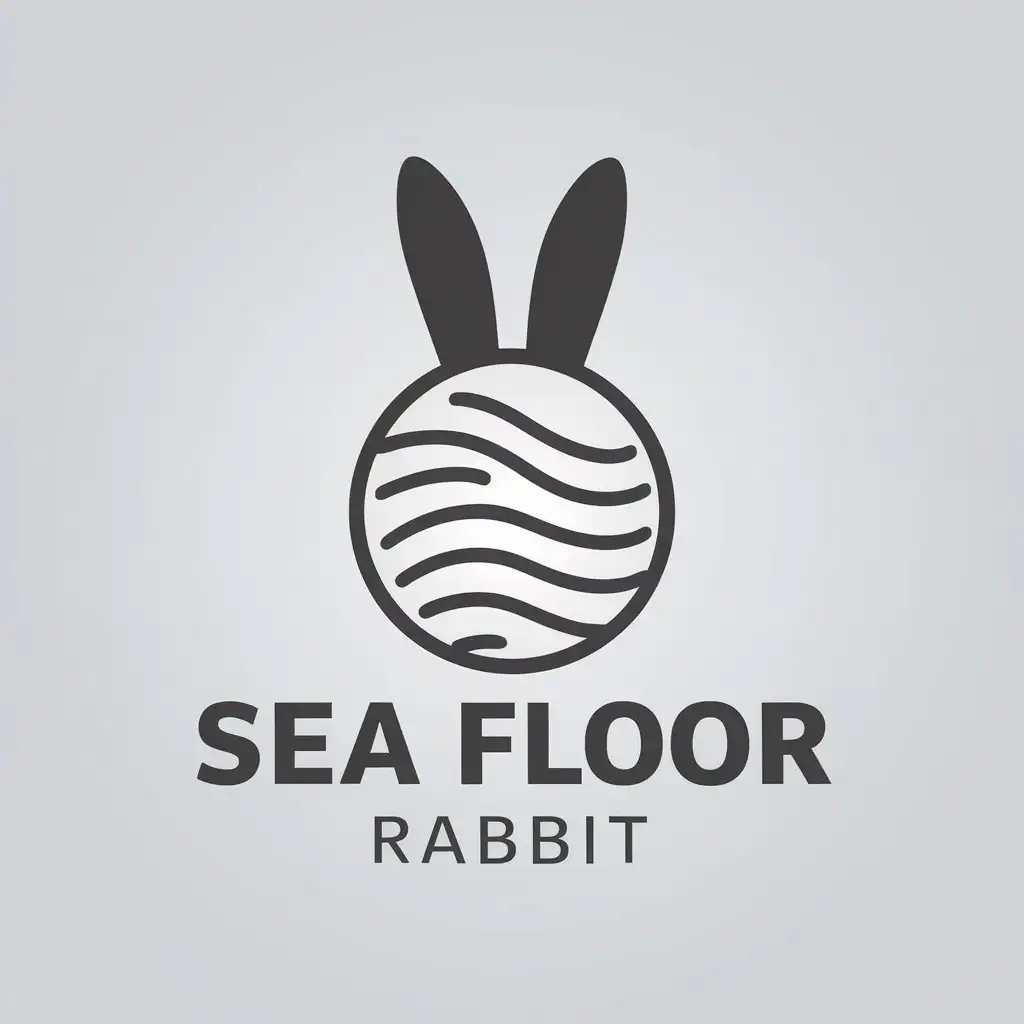 LOGO-Design-for-Sea-Floor-Rabbit-Complex-Vector-Design-with-Rabbit-Sea-and-Floor-Themes