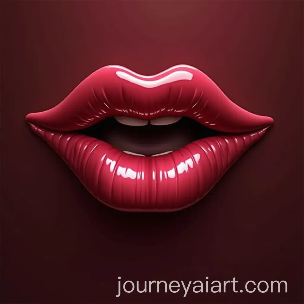 Realistic-Sensual-Female-Lips-Logo-Design