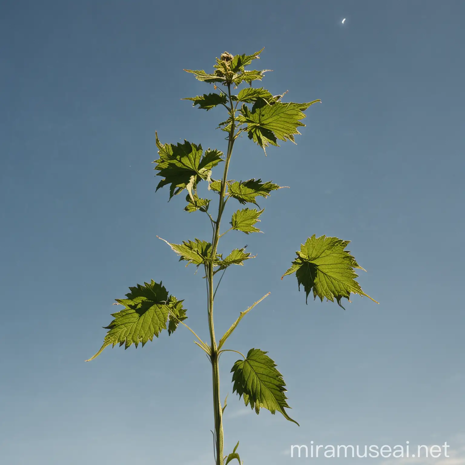 Nettle Growing Skyward like a Tree