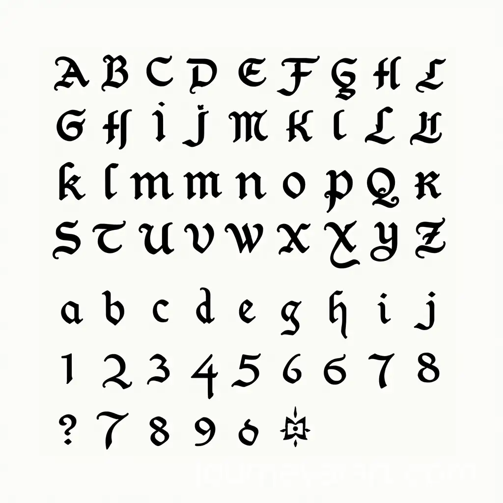 AI-Art-Prompt-ExpansionMedieval-Rus-Type-Specimen-Sheet-with-Clear-Character-Layout