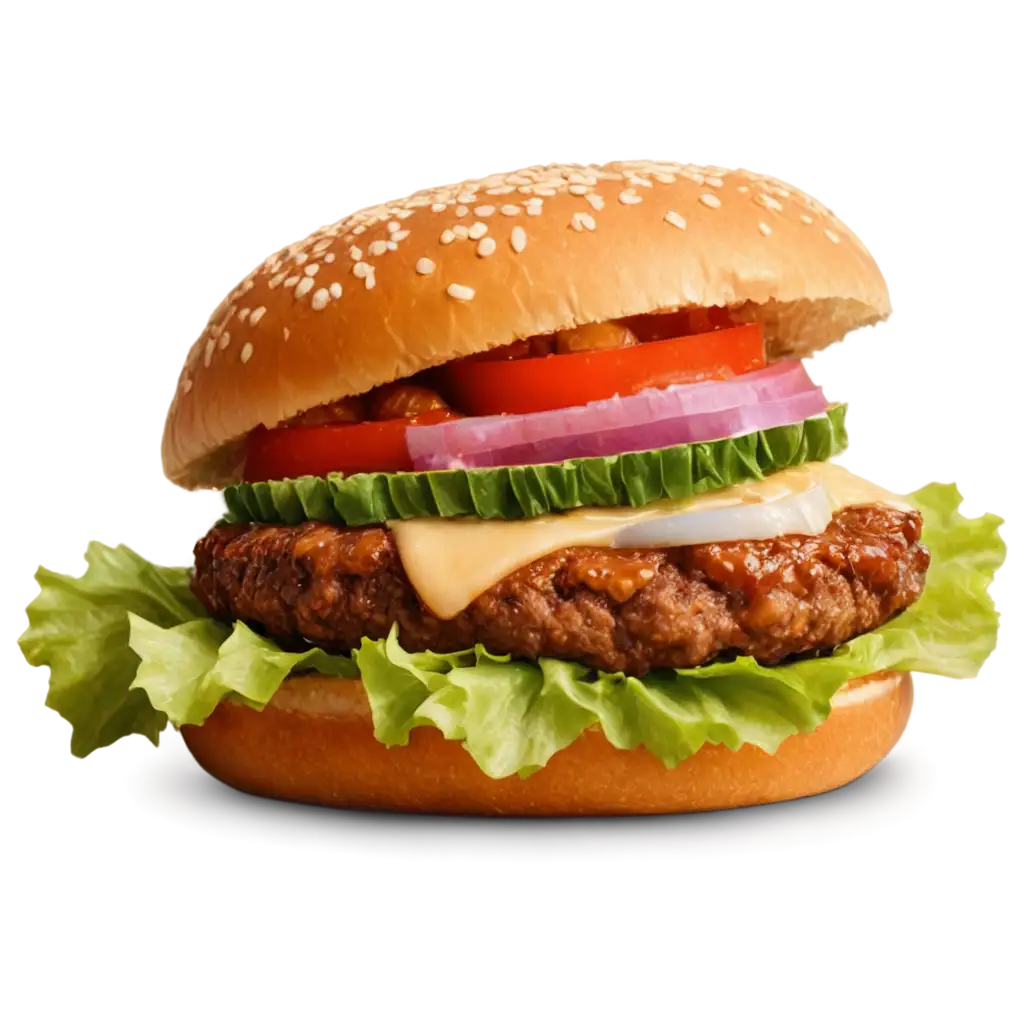 Mouthwatering-Juicy-Burger-PNG-Image-with-Golden-Bun-Fresh-Veggies-and-Melted-Cheddar-Cheese