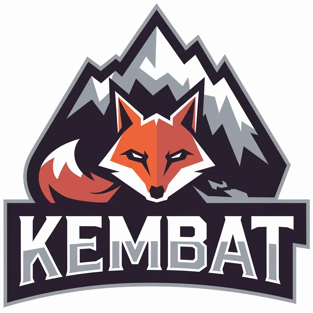 LOGO-Design-for-Kembat-Fox-Mountain-Symbol-with-Modern-Aesthetic-for-Clothing-Brands